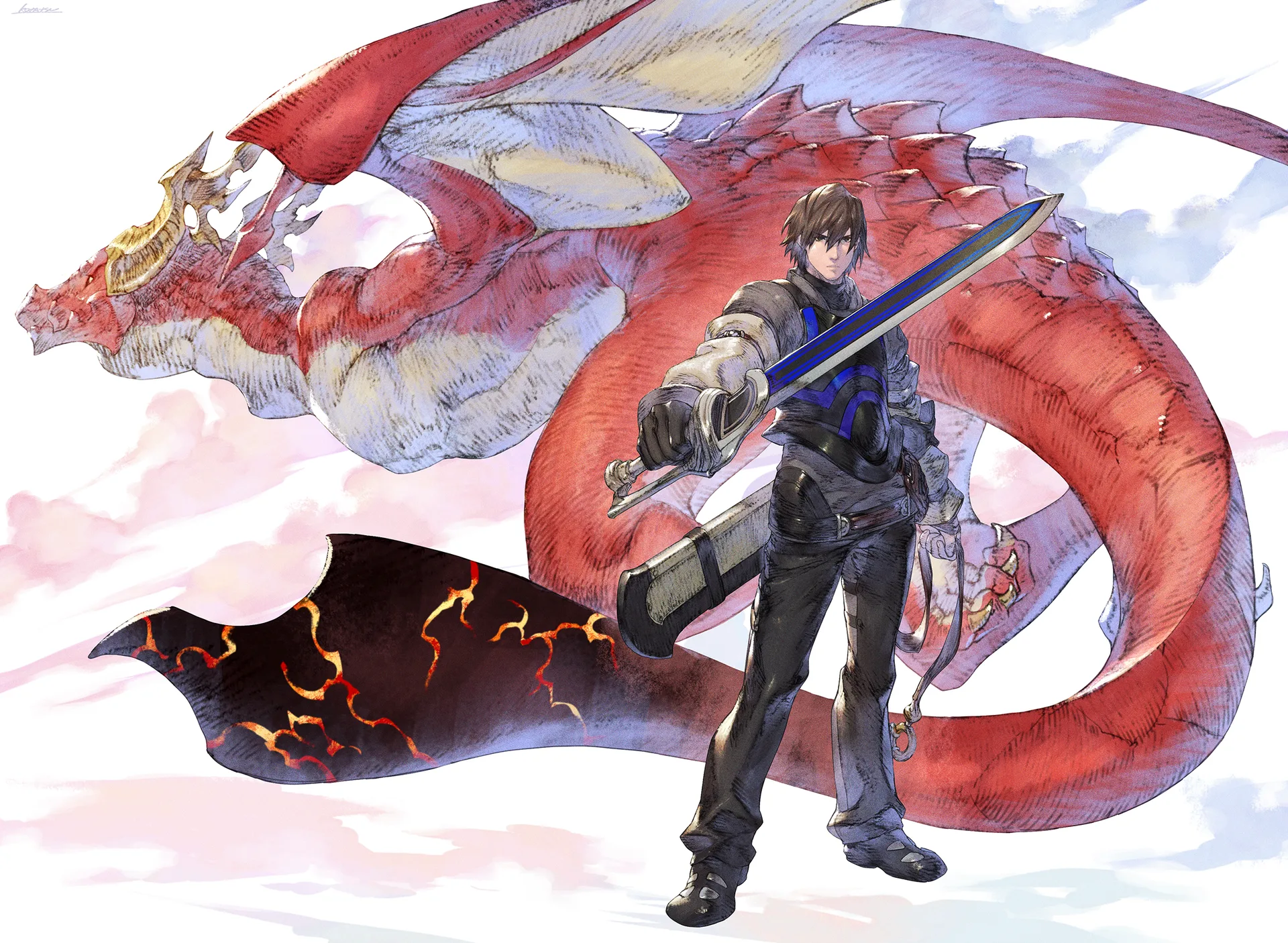 Drakengard · Angelus (Drakengard) · Caim (Drakengard) · dragon
