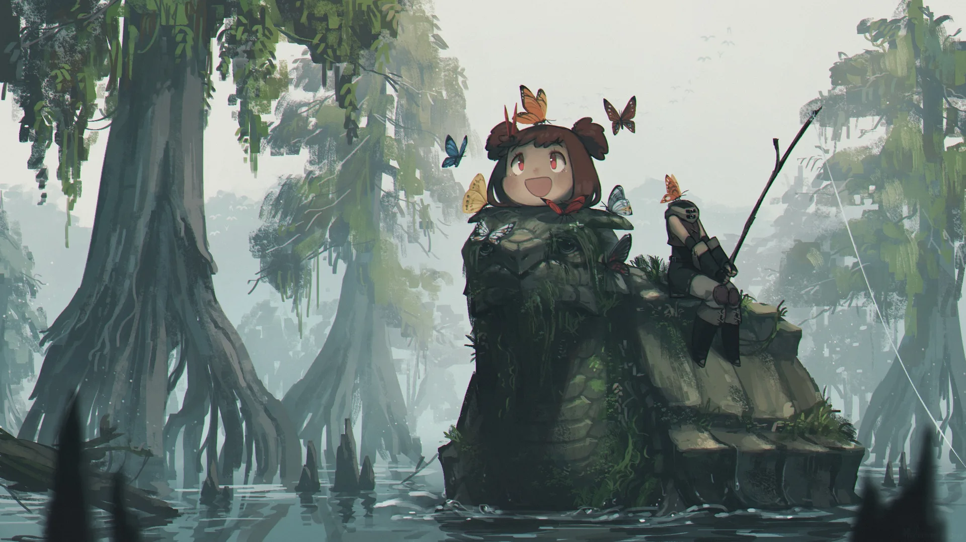 Porforever · original characters · fantasy art · plants