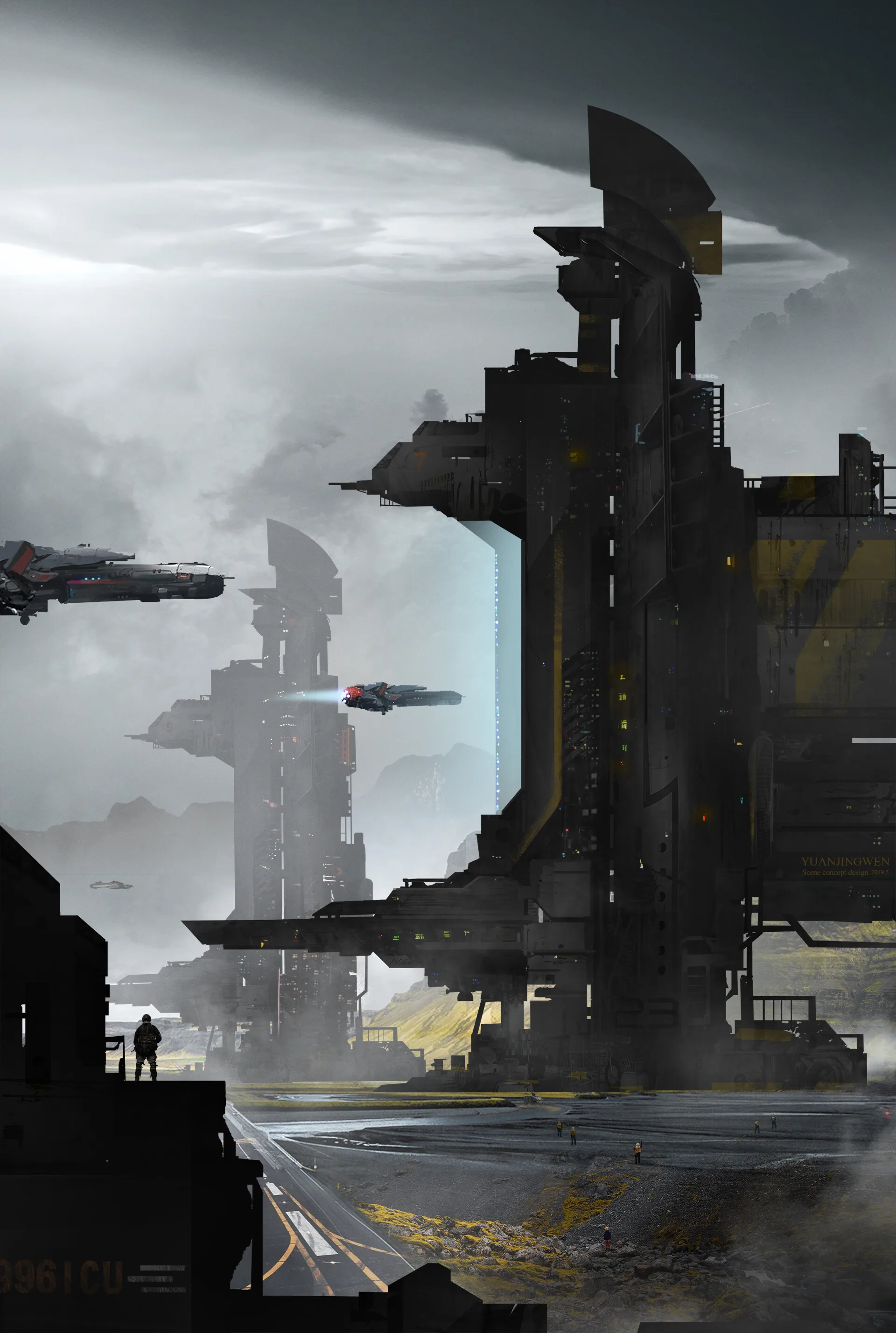 Jingwen Yuan · ArtStation · science fiction · digital art