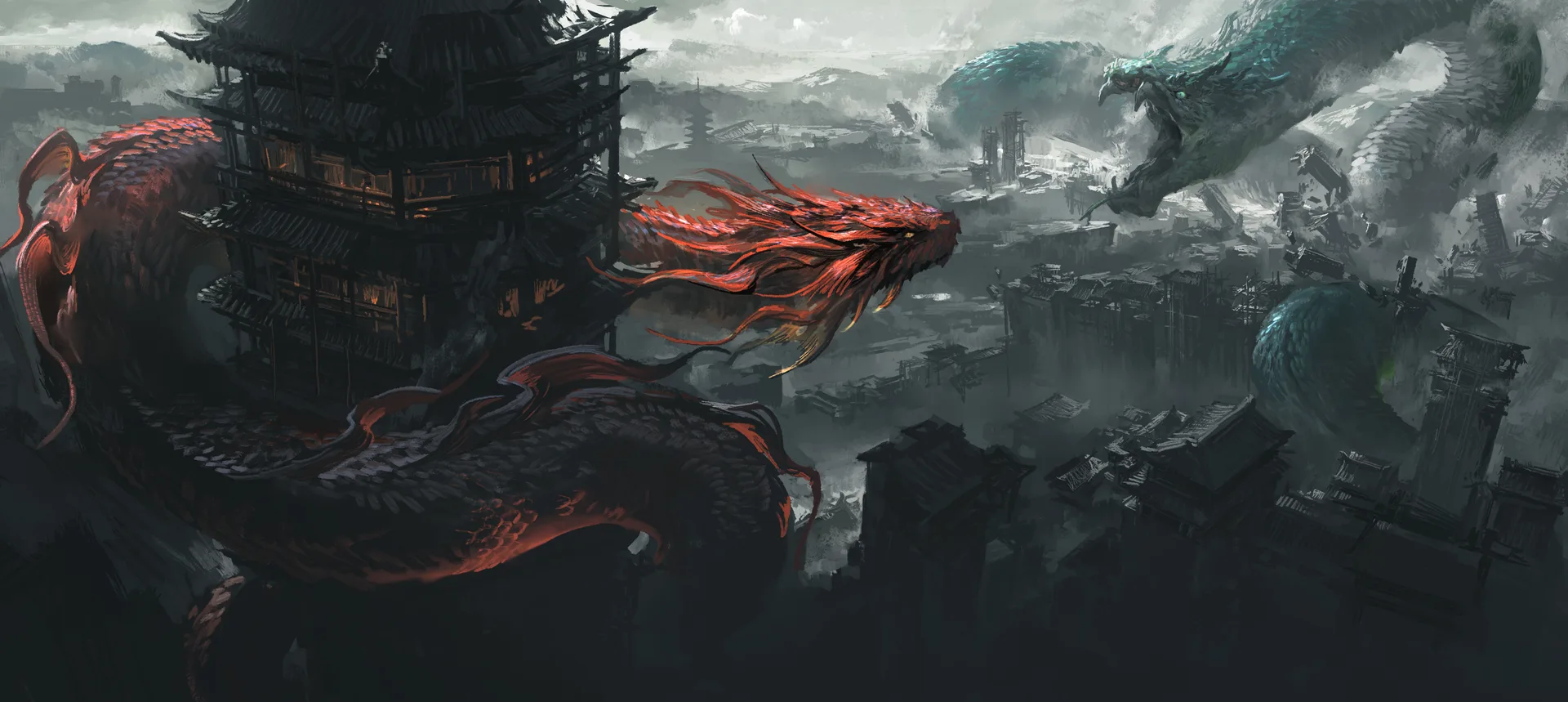 LEO (Artist) · Pixiv · digital art · fantasy art