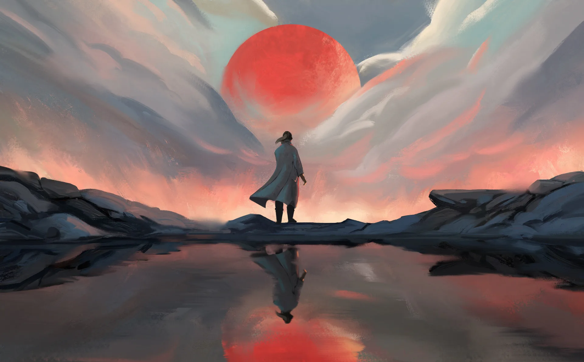 Patrik Pulkkinen · Moon · blood moon · landscape