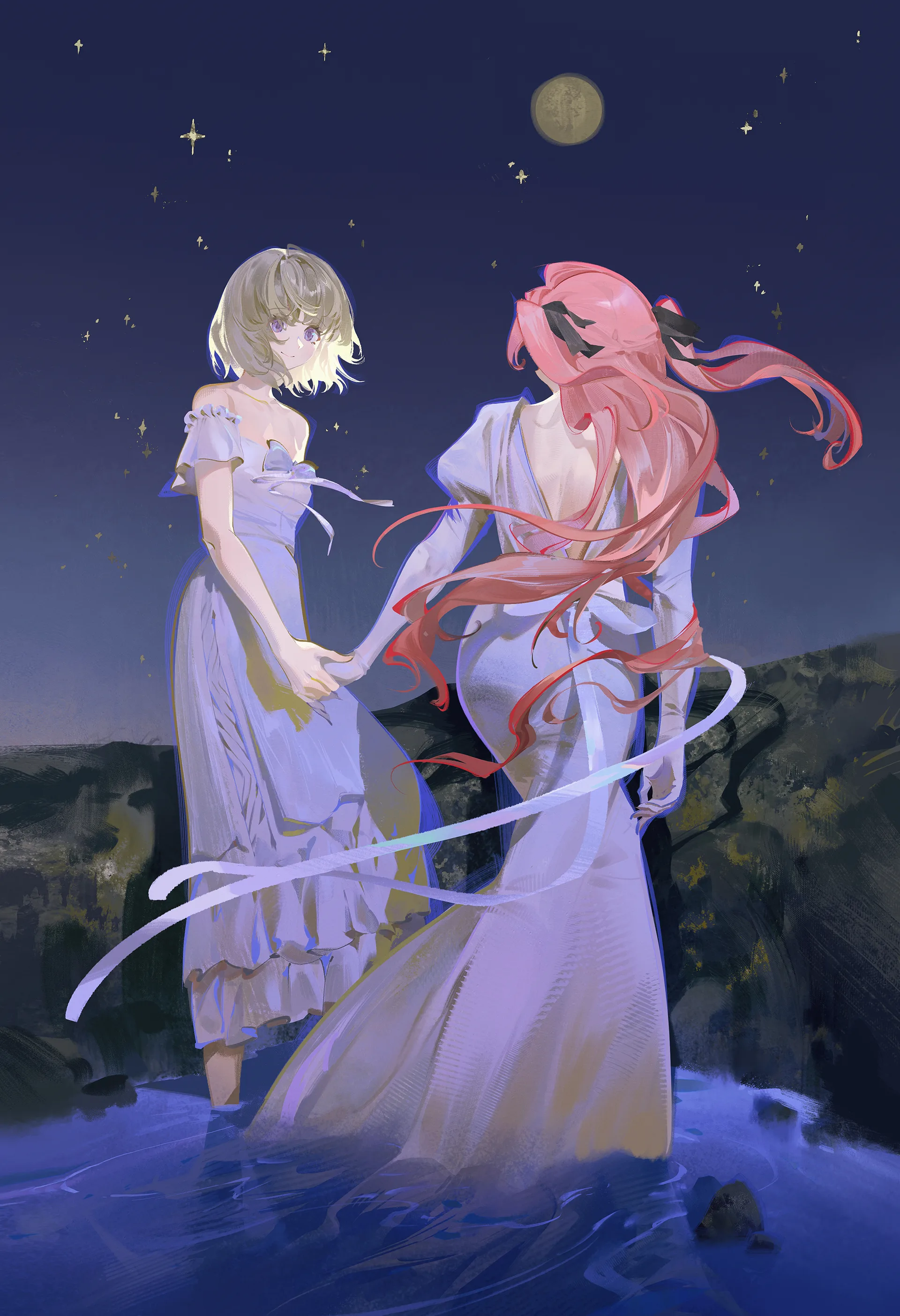 Kamiina Botan, Yoeru Sugata wa Yuri no Hana · anime girls · portrait display · Kamiina Botan