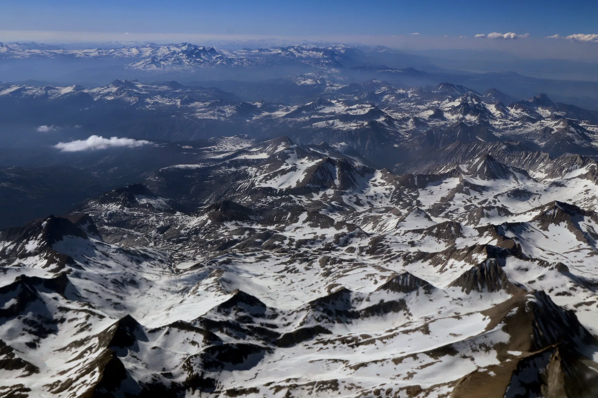 ( Snow in July ) Sierra Nevada Mountains