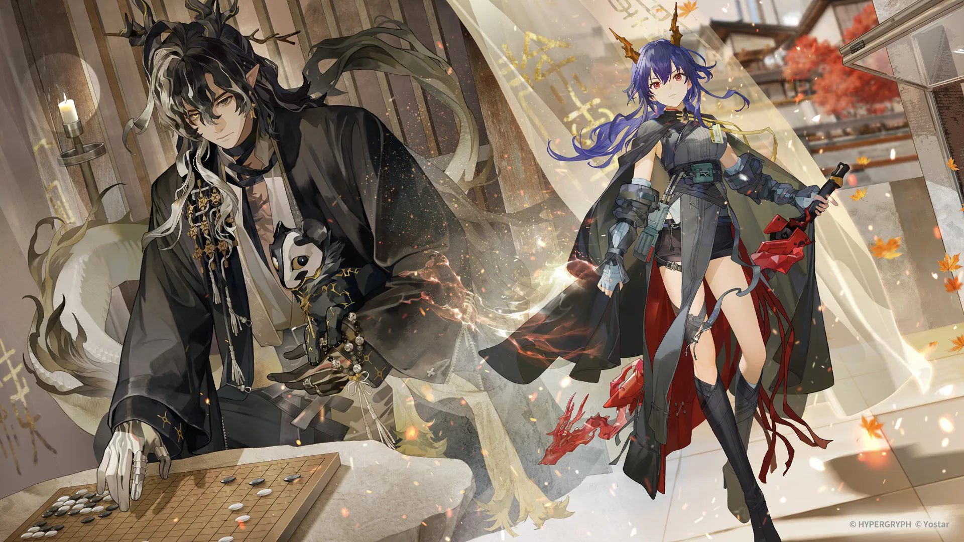 Arknights · Chen (Arknights) · blue hair · yin2000