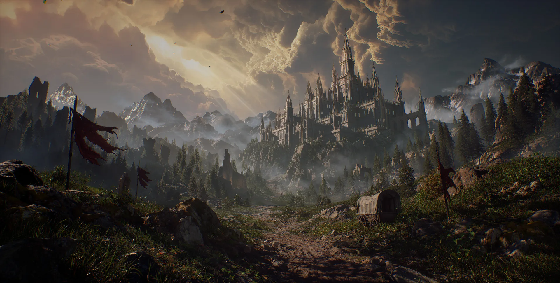 ultrawide · wide screen · digital art · Kingdom