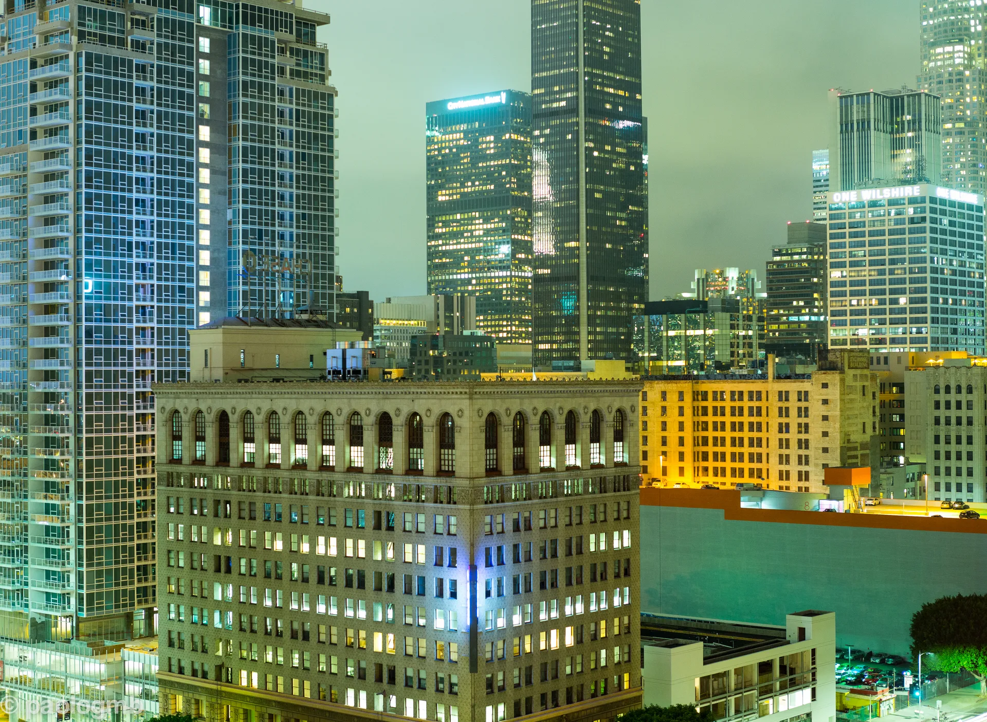 downtown roof top view