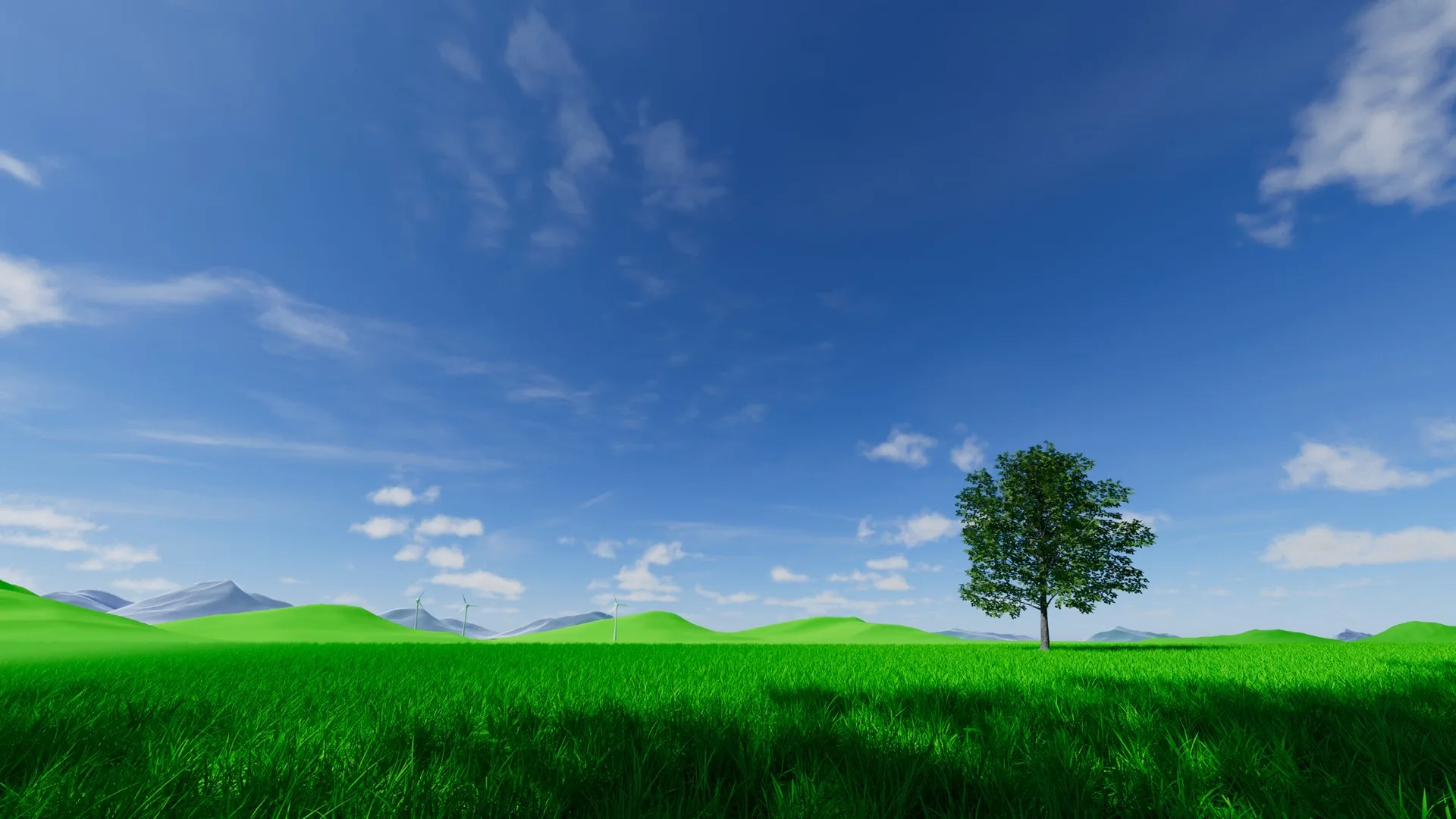 PerfectHue · grass · trees · blue