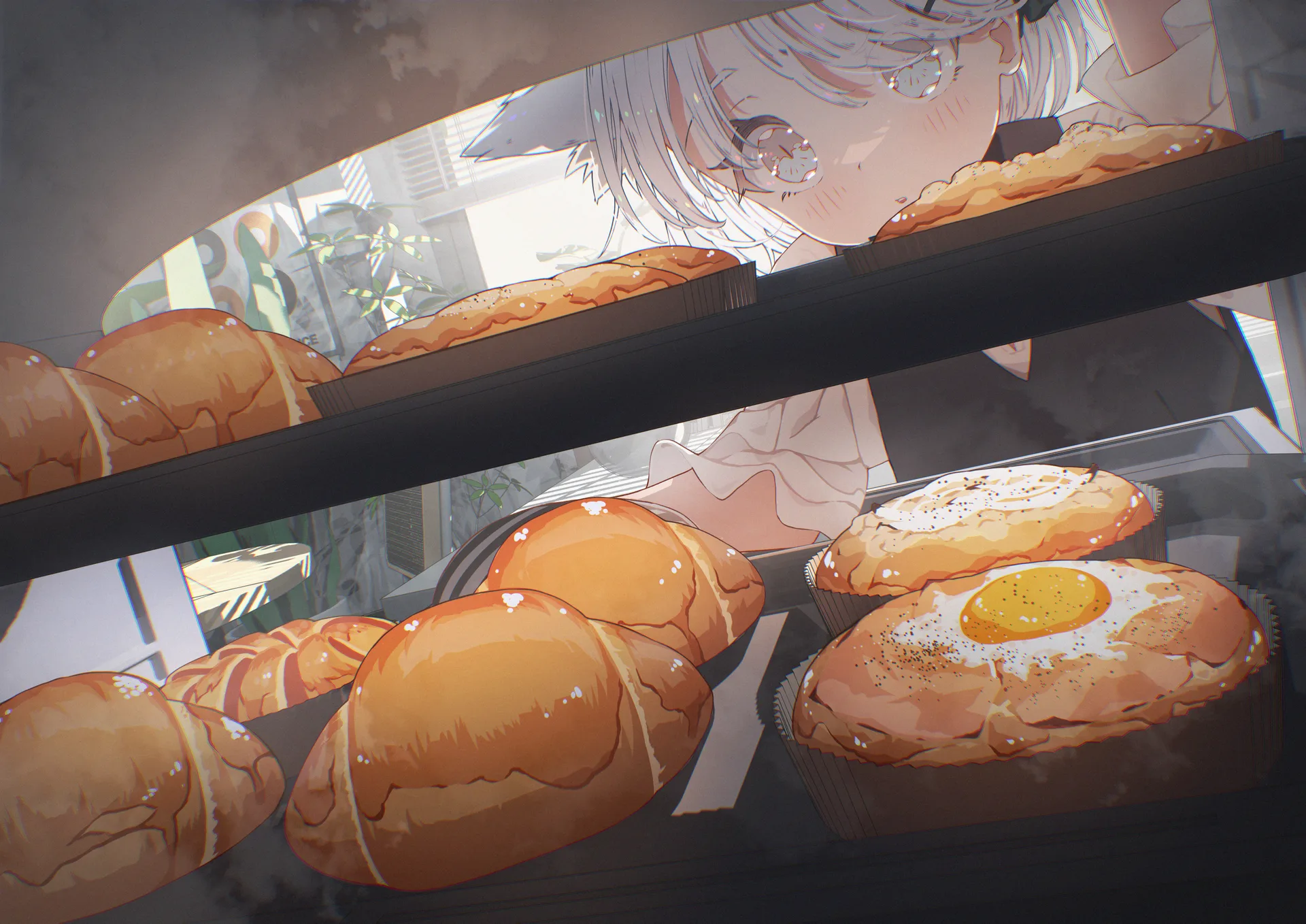 anime · anime girls · blonde · cat ears