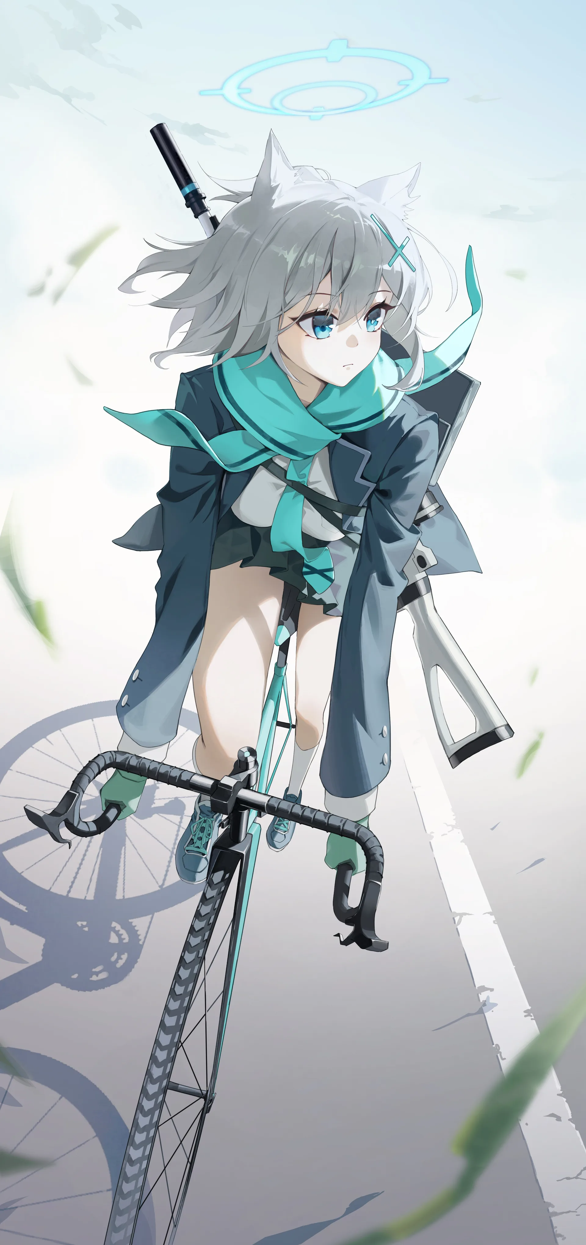 Shiroko (Blue Archive) · Blue Archive · MONE (artist) · portrait display