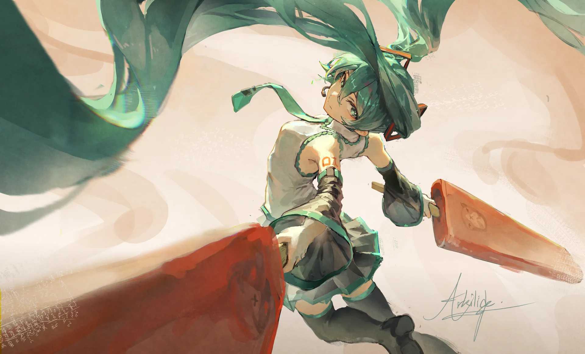 Arkilide · Pixiv · Hatsune Miku · long hair
