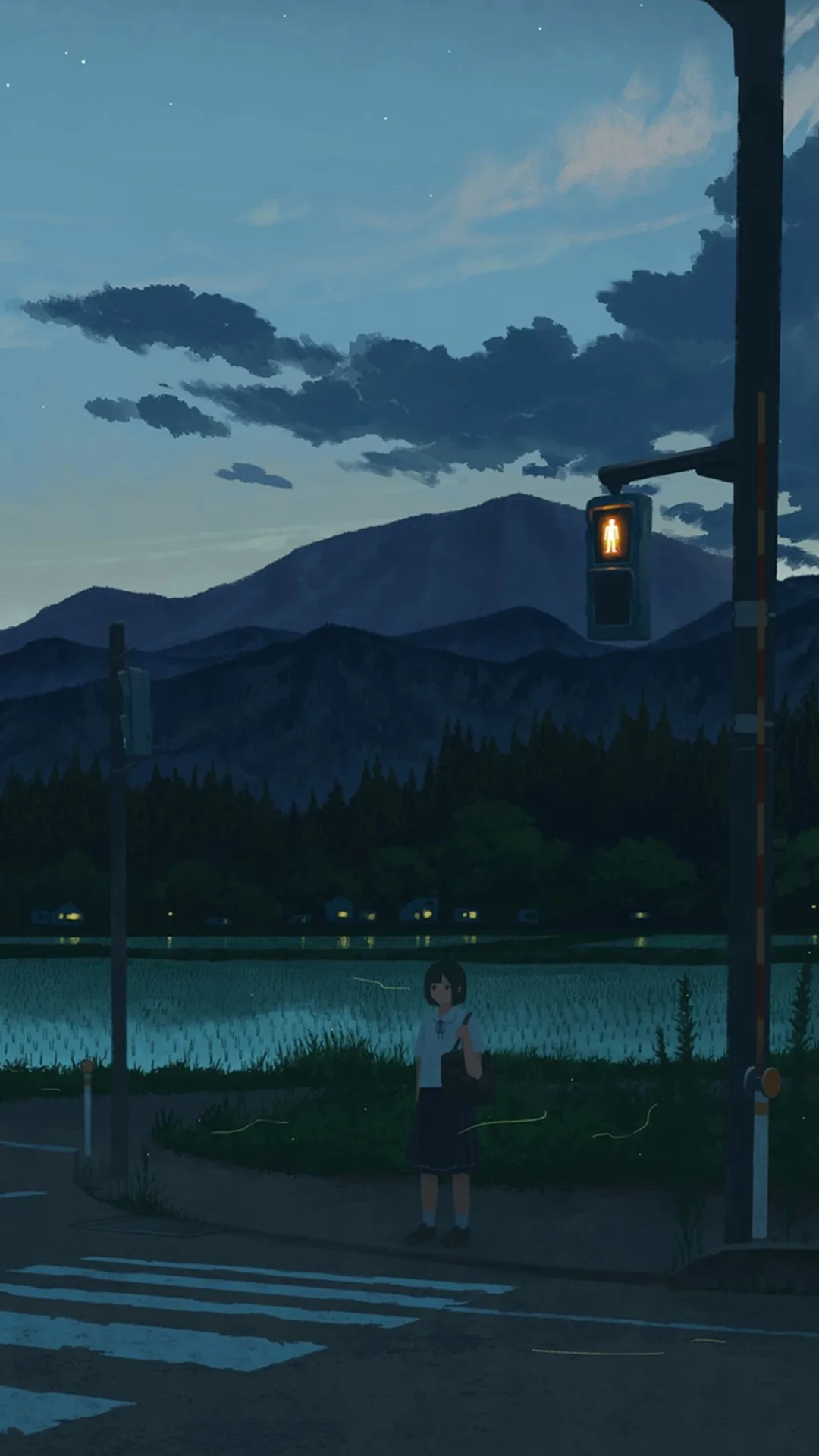 Genjo · fireflies · Japan · night
