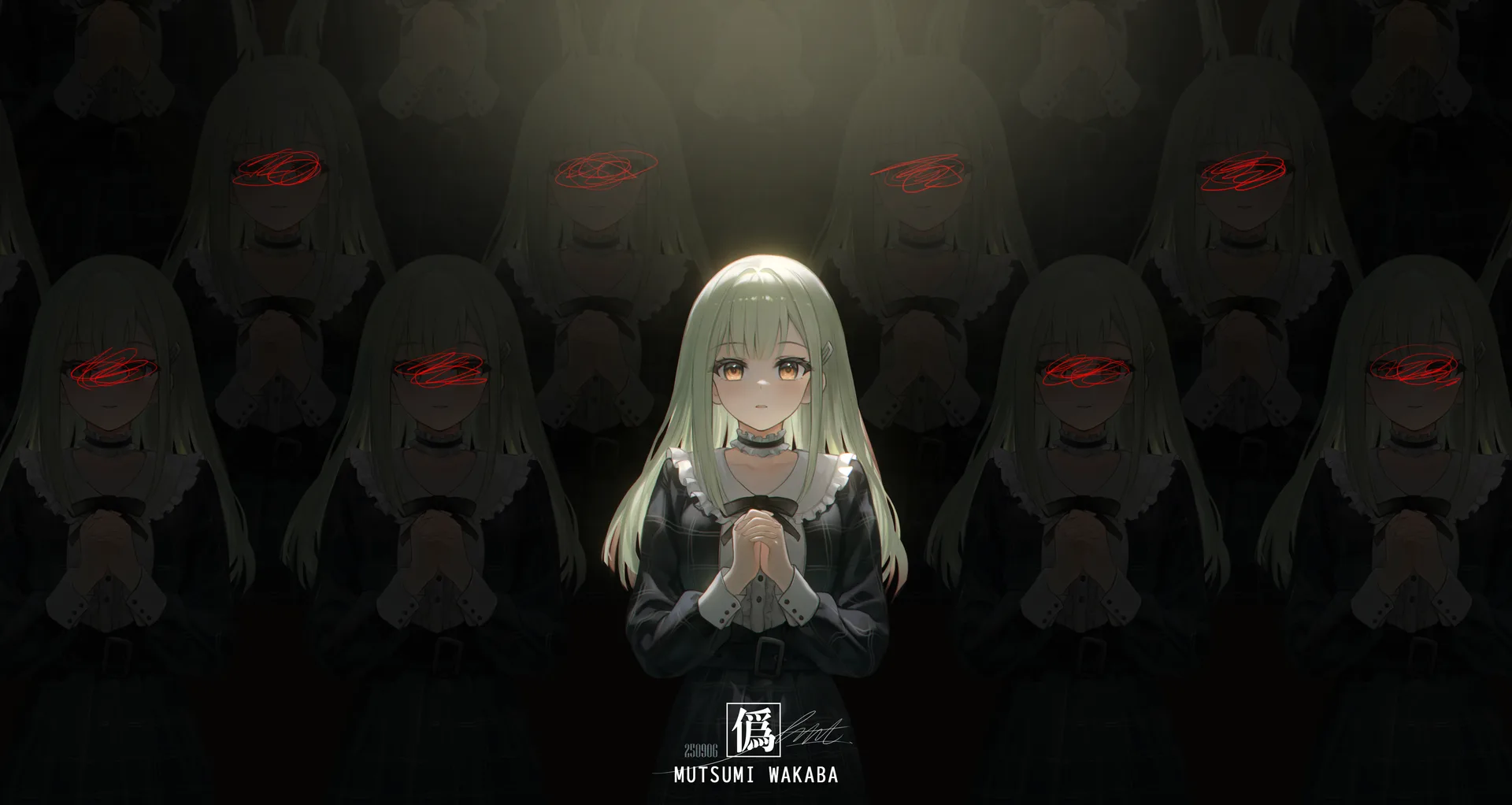 Liht · Wakaba Mutsumi · anime girls · standing
