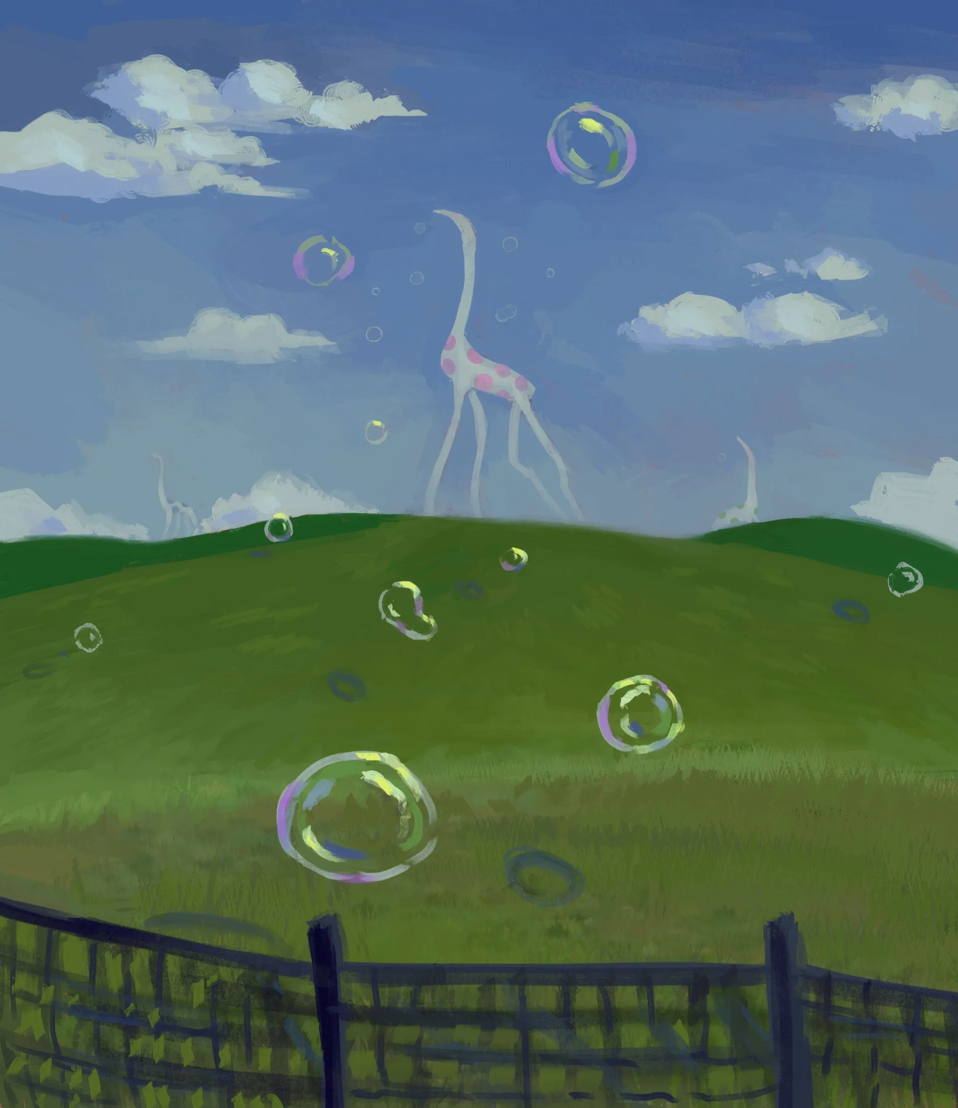Zooliminology · liminal space · greenery · creature