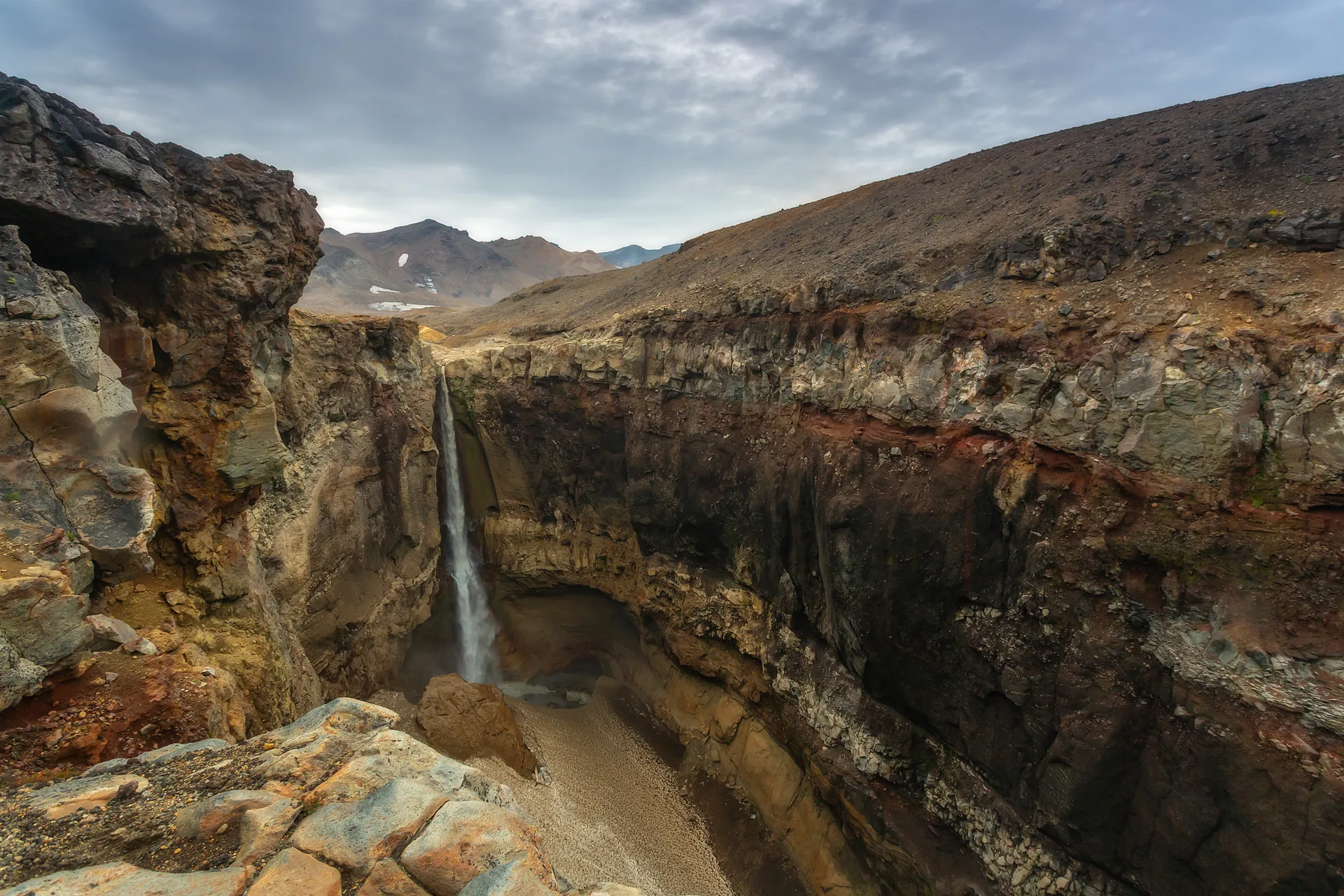 Vyacheslav Lozhkin · landscape · canyon · waterfall