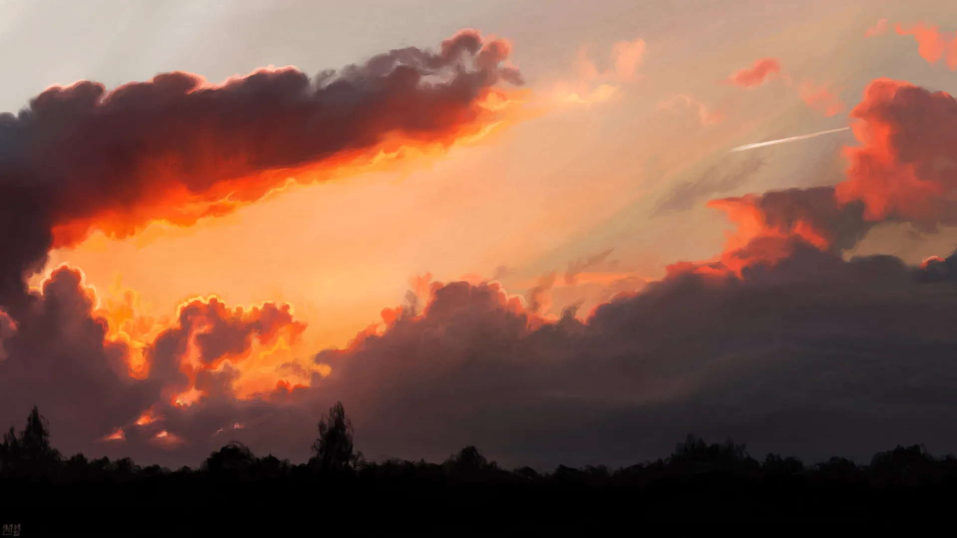 Ninn Salaün · dawn · clouds · scenery