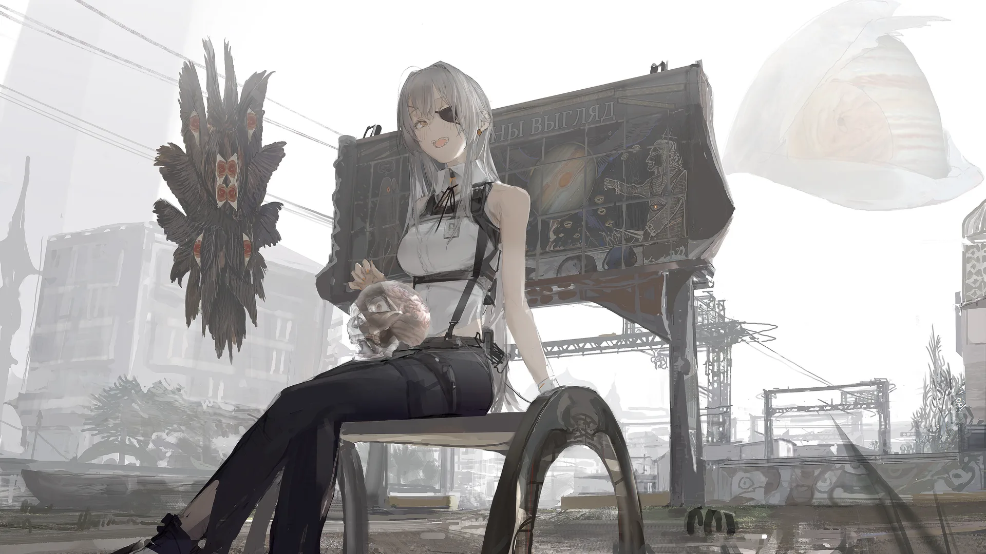 eyepatches · PainDude _ · anime girls · arm support