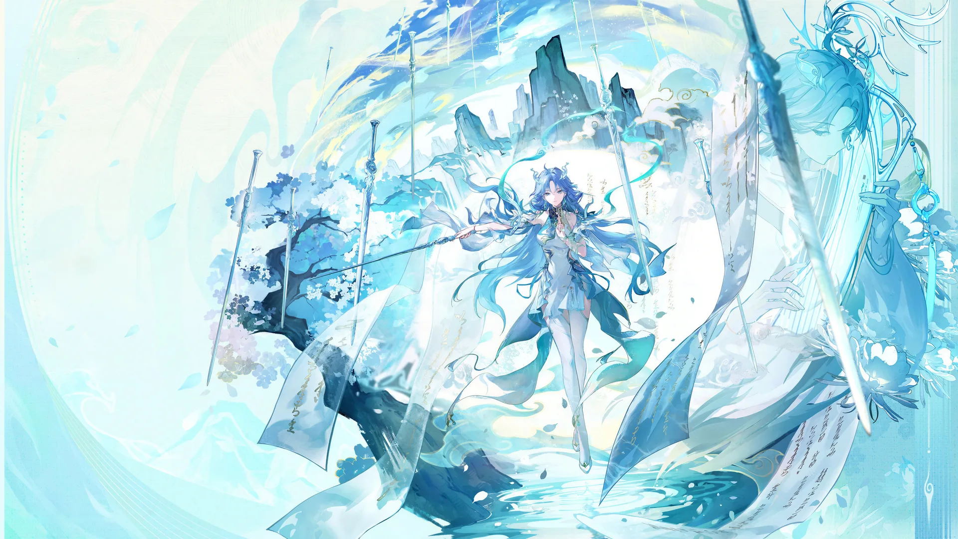 Wuthering Waves · Qingxiao (Wuthering Waves) · anime girls · sword