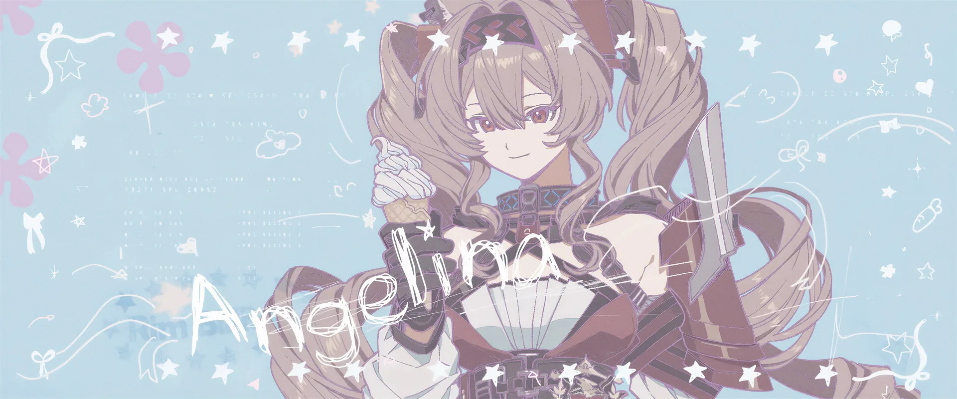 Arknights · long hair · Angelina (Arknights) · anime games
