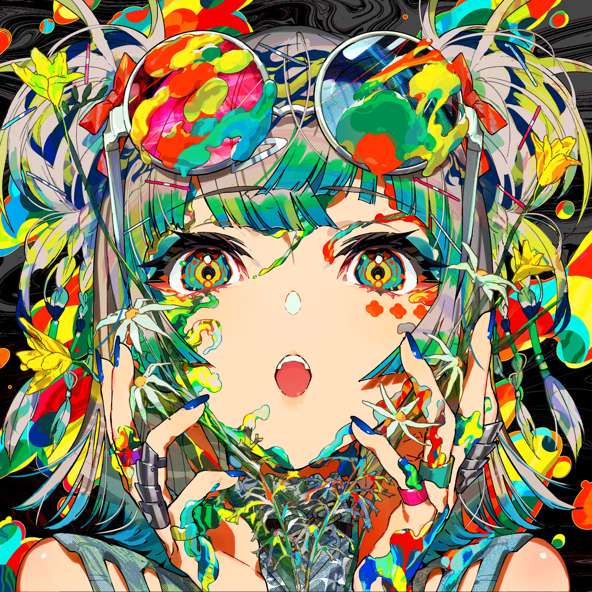 anime girls · open mouth · looking at viewer · portrait