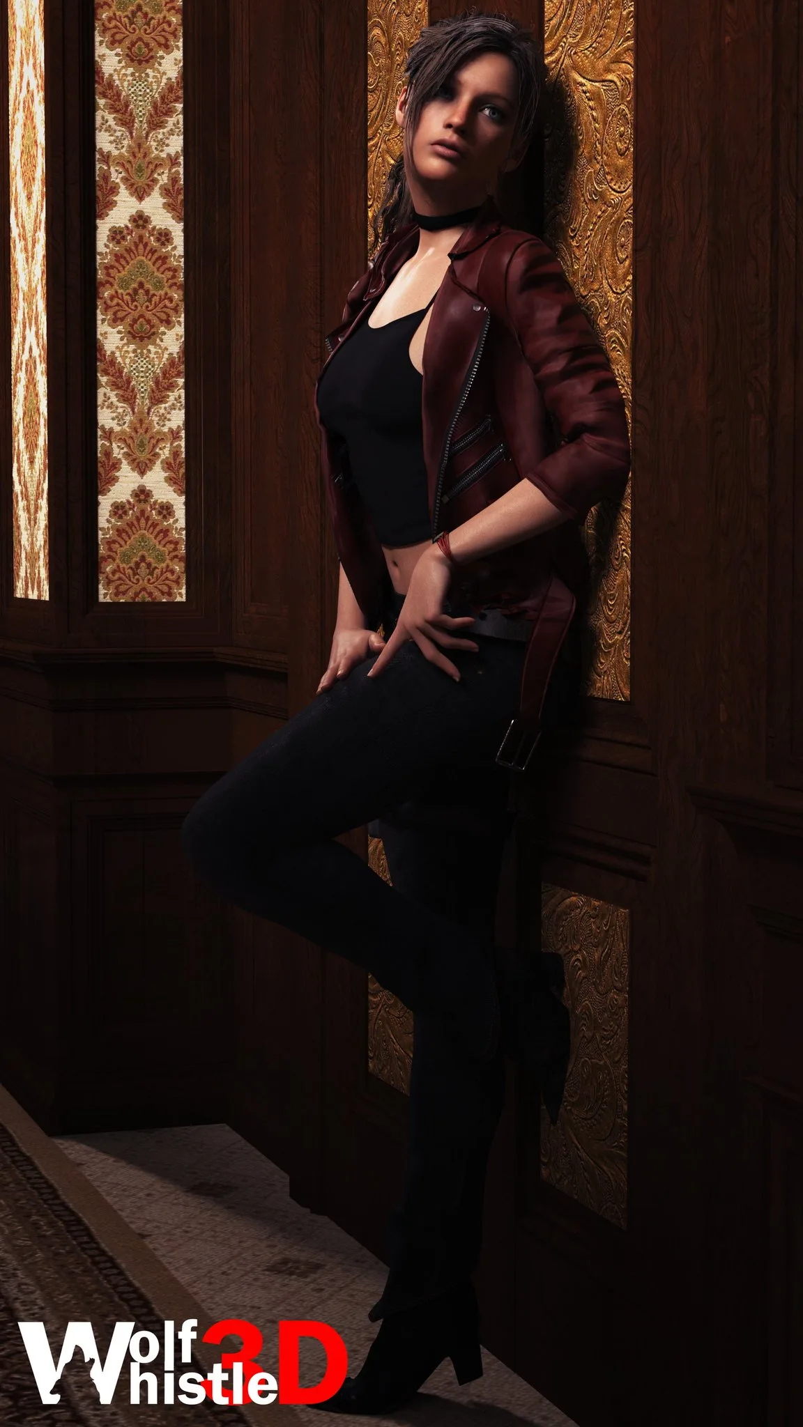Claire Redfield · jacket · open jacket · standing