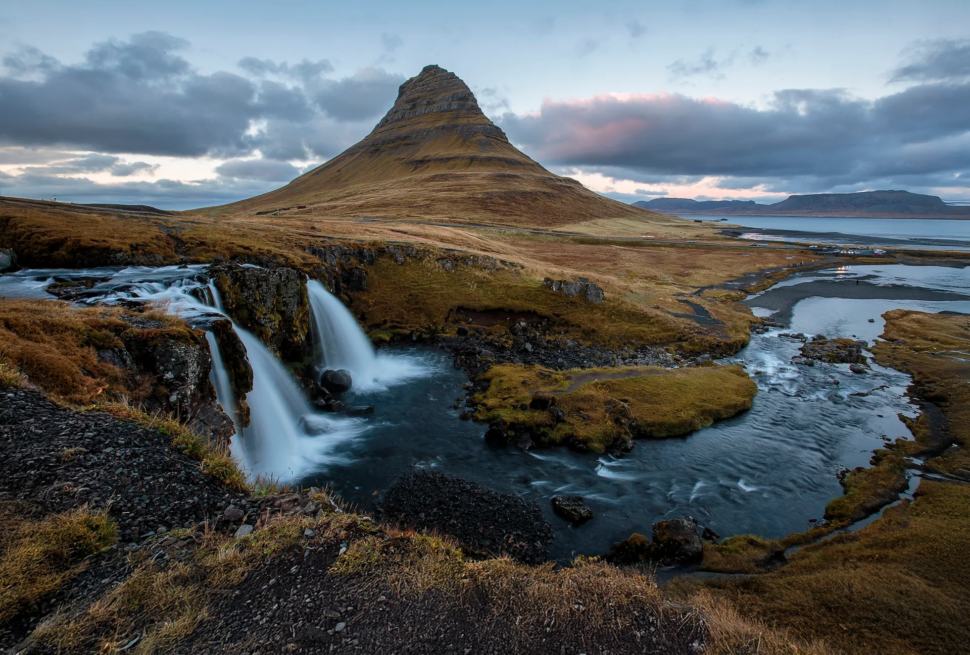Kennet Brandt · landscape · mountains · waterfall