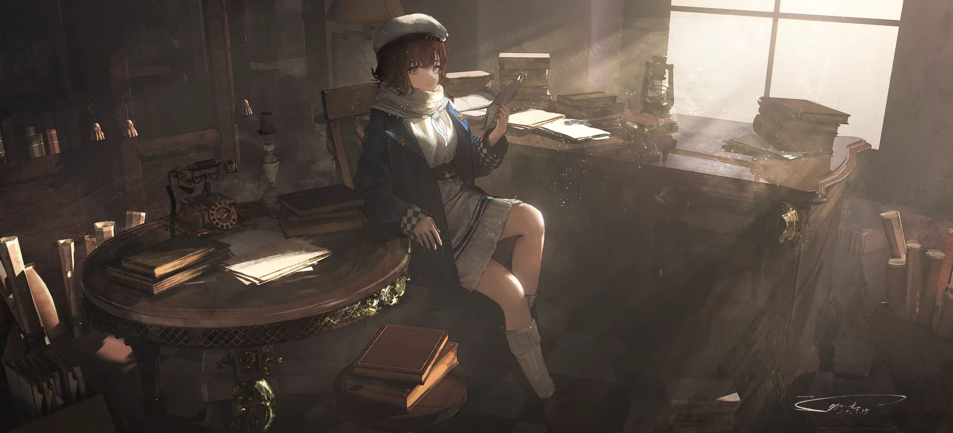 sunlight · table · window · ultrawide