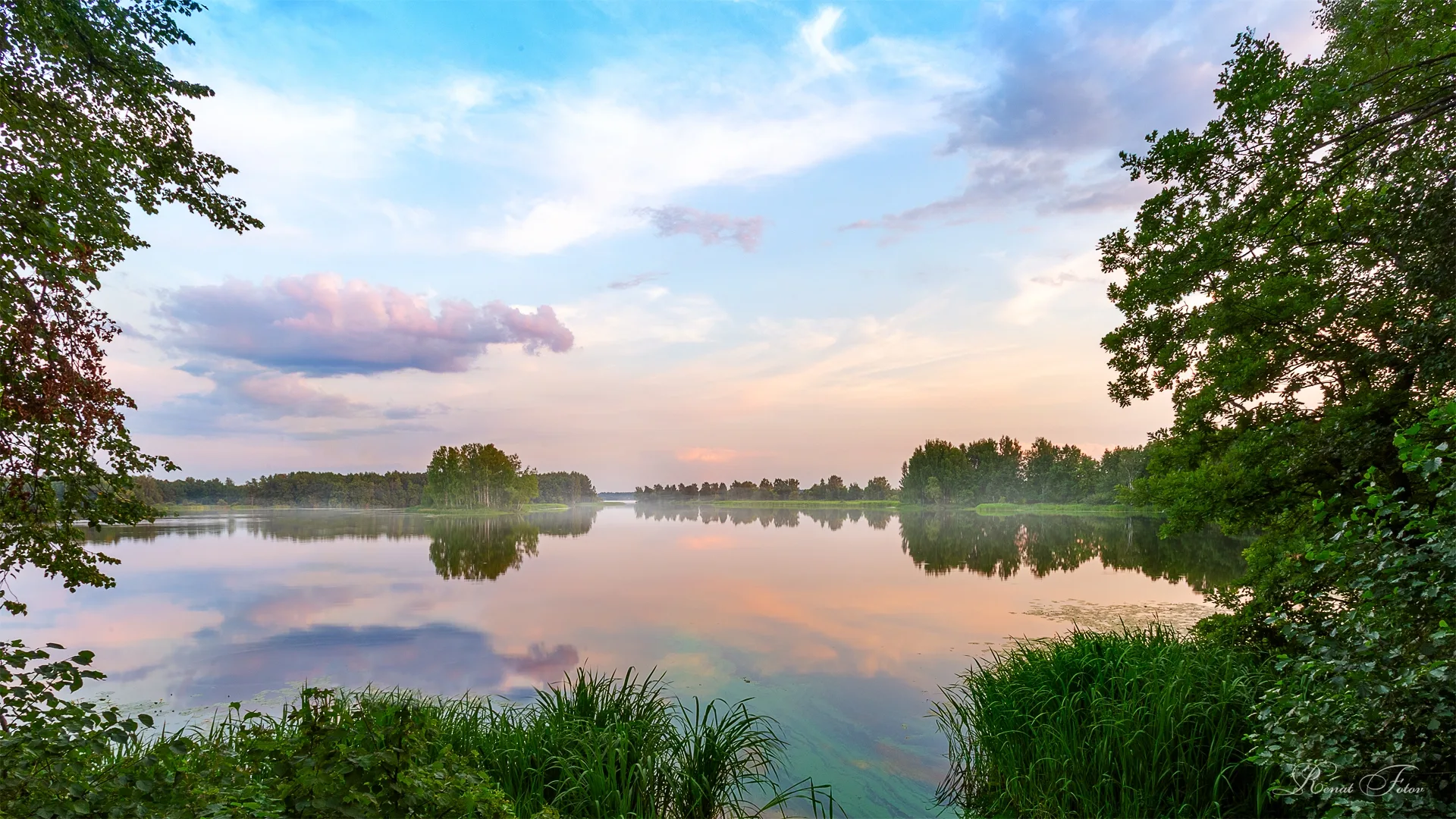 Renat Fotov · landscape · lake · trees