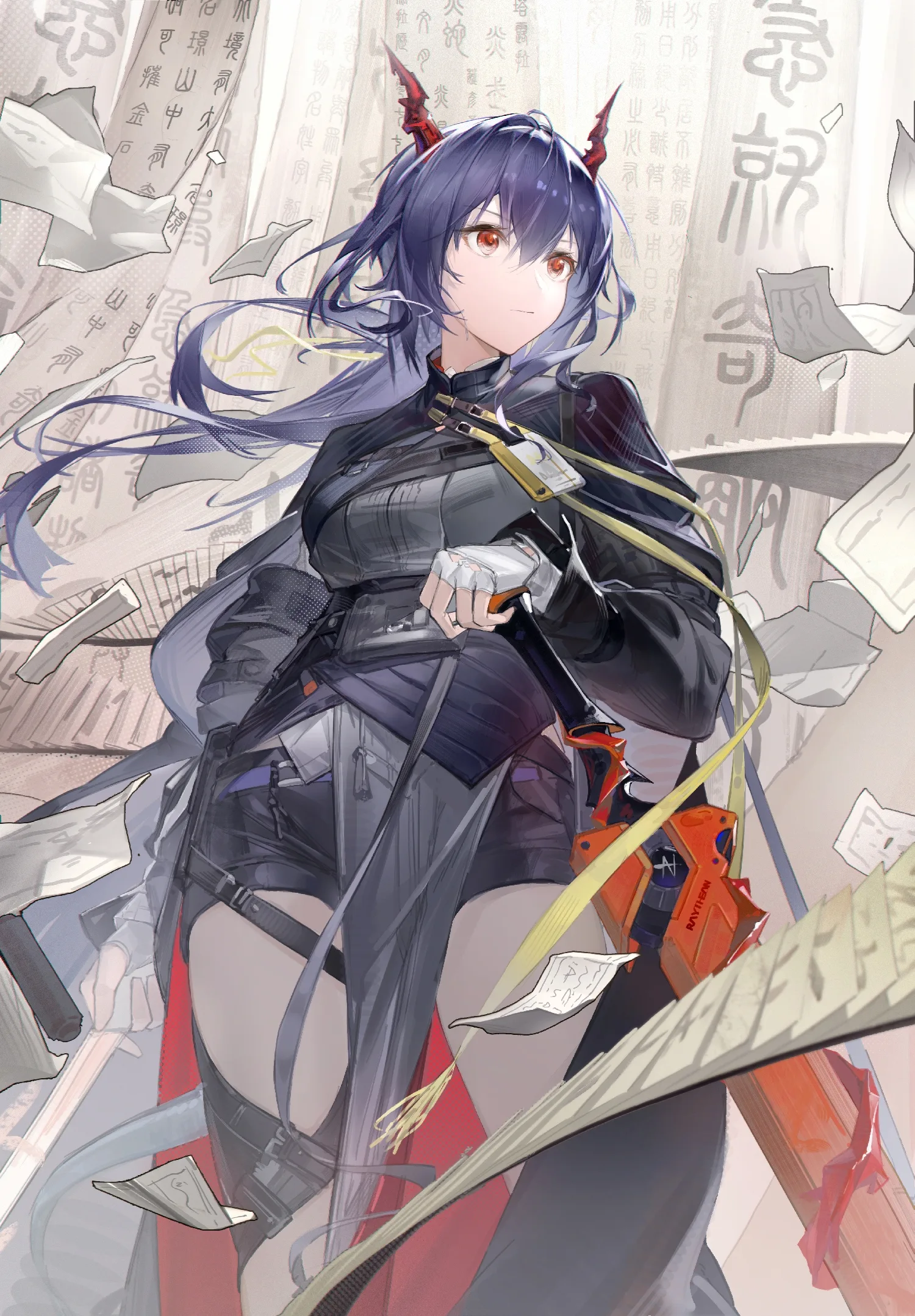 Arknights · Chen (Arknights) · blue hair · 1xcatfish