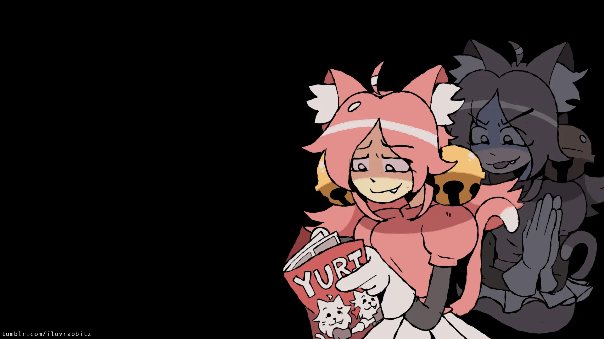 iluvrabbits · Deltarune · Pink (Deltarune) · cat girl
