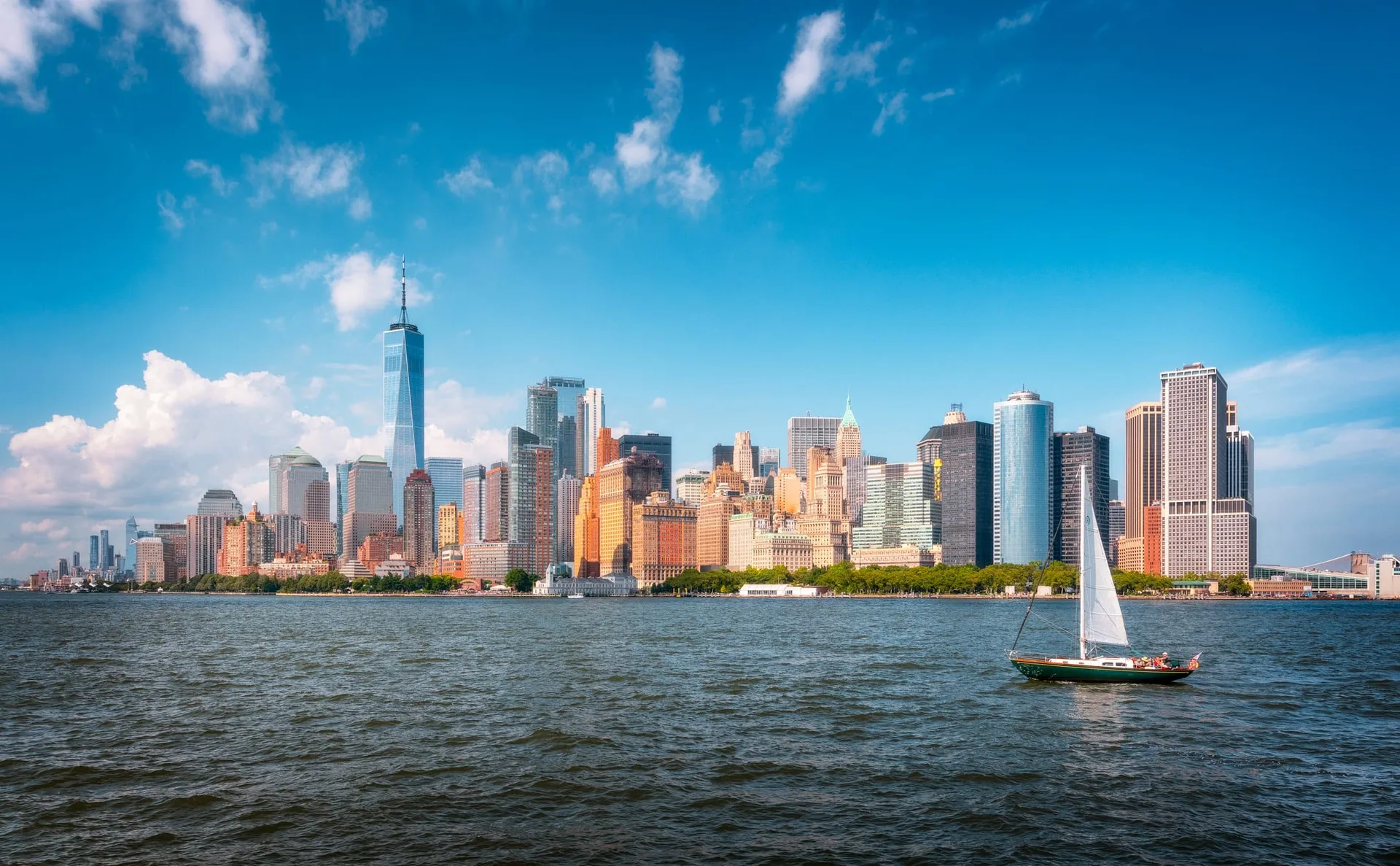 Manhattan · boat · water