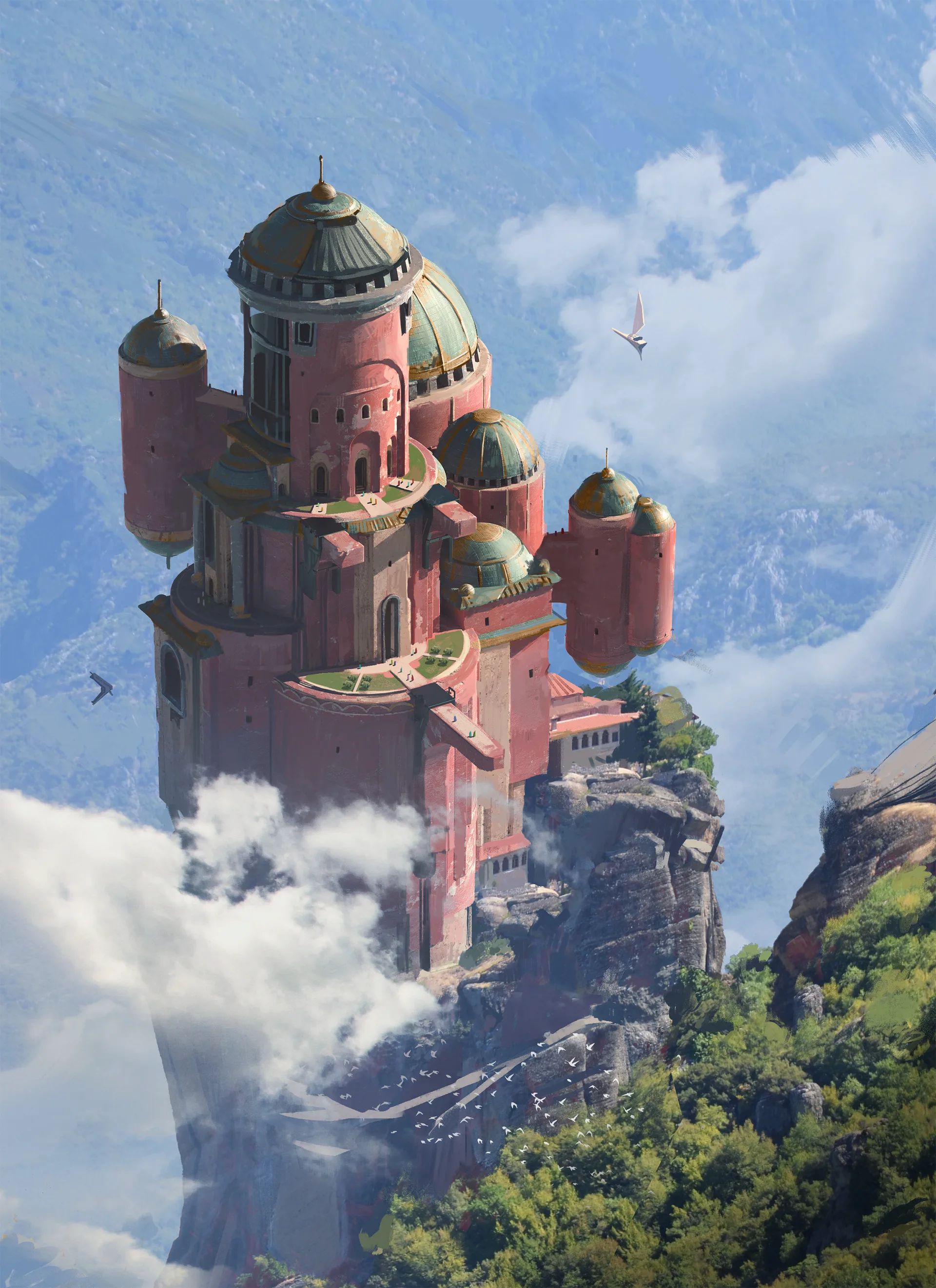 Charles Dauphin · ArtStation · digital art · clouds