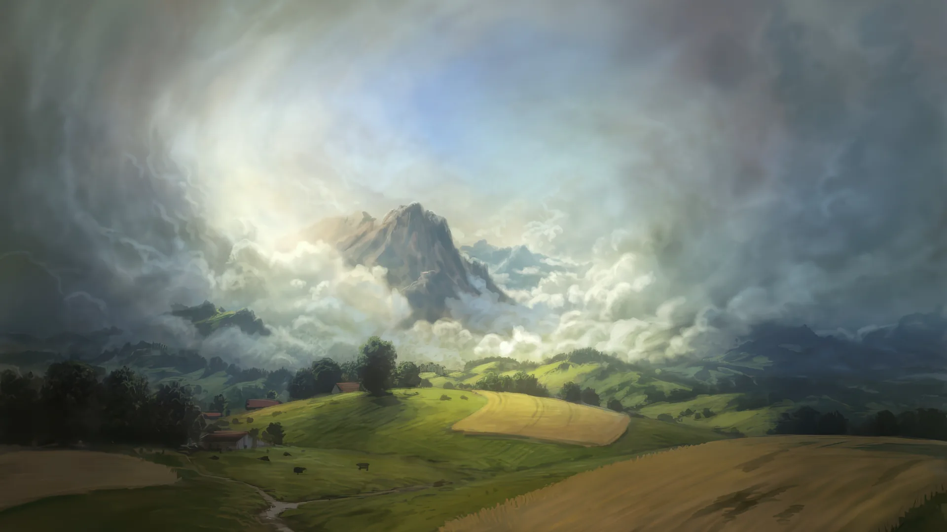 Philipp A Urlich · sky · clouds · mountains