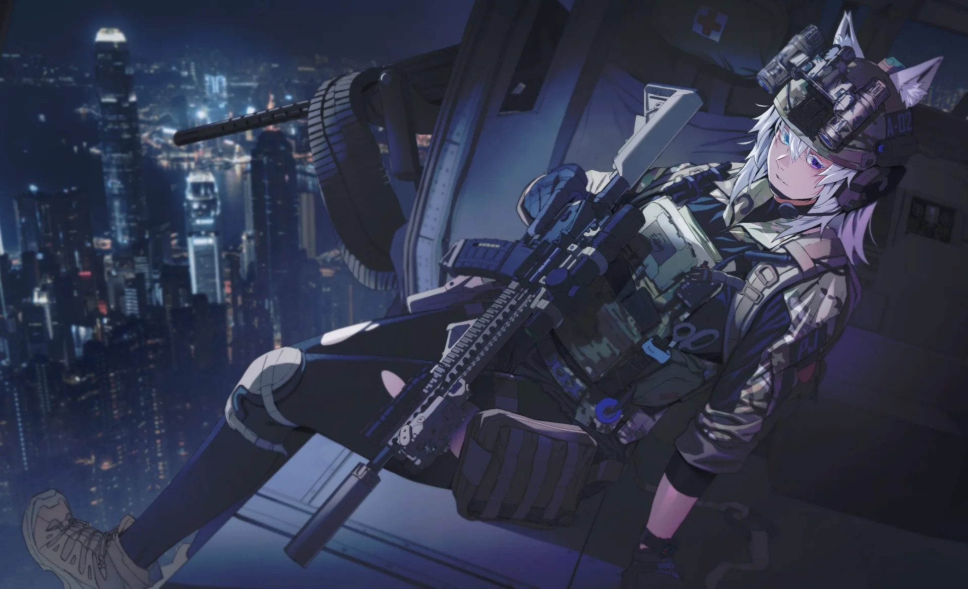 girls with guns · helicopters · suppressors · AR-15