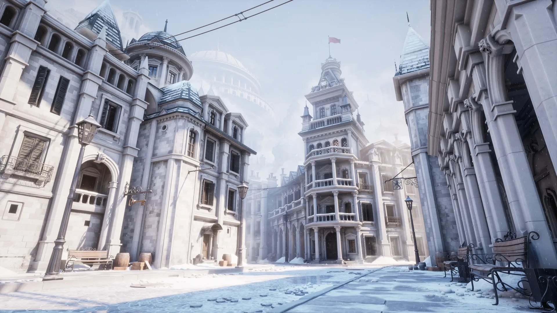 Nikolas Volchenko · snow · city · Unreal Engine 5