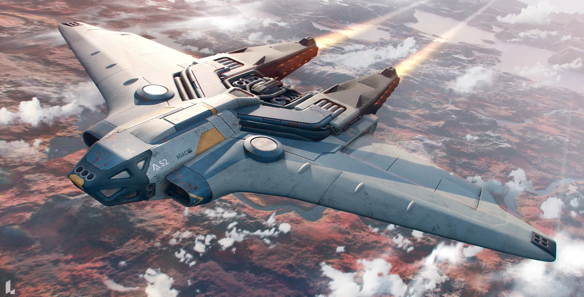ArtStation · spaceship · concept art · artwork
