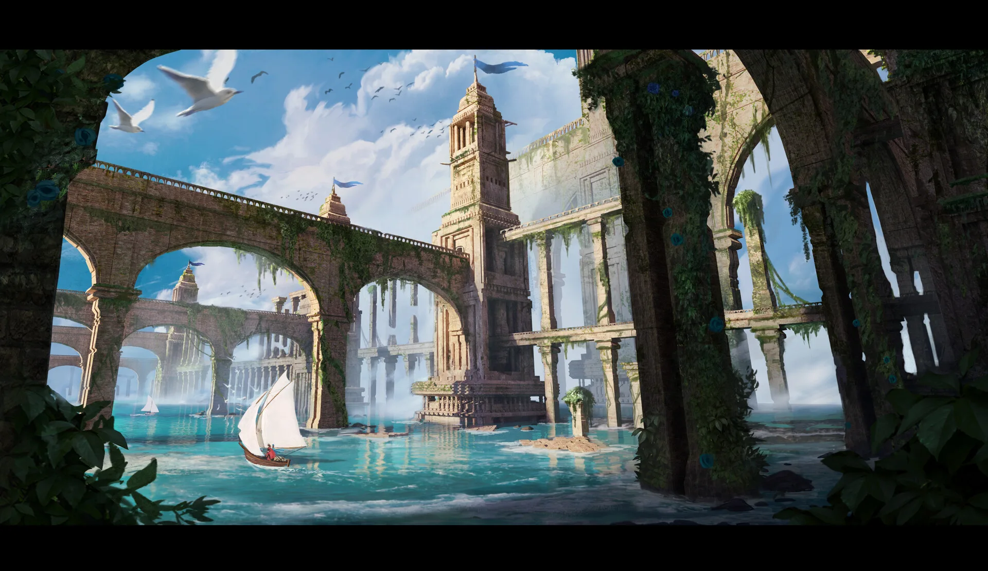 Halgand joris · ArtStation · sky · clouds