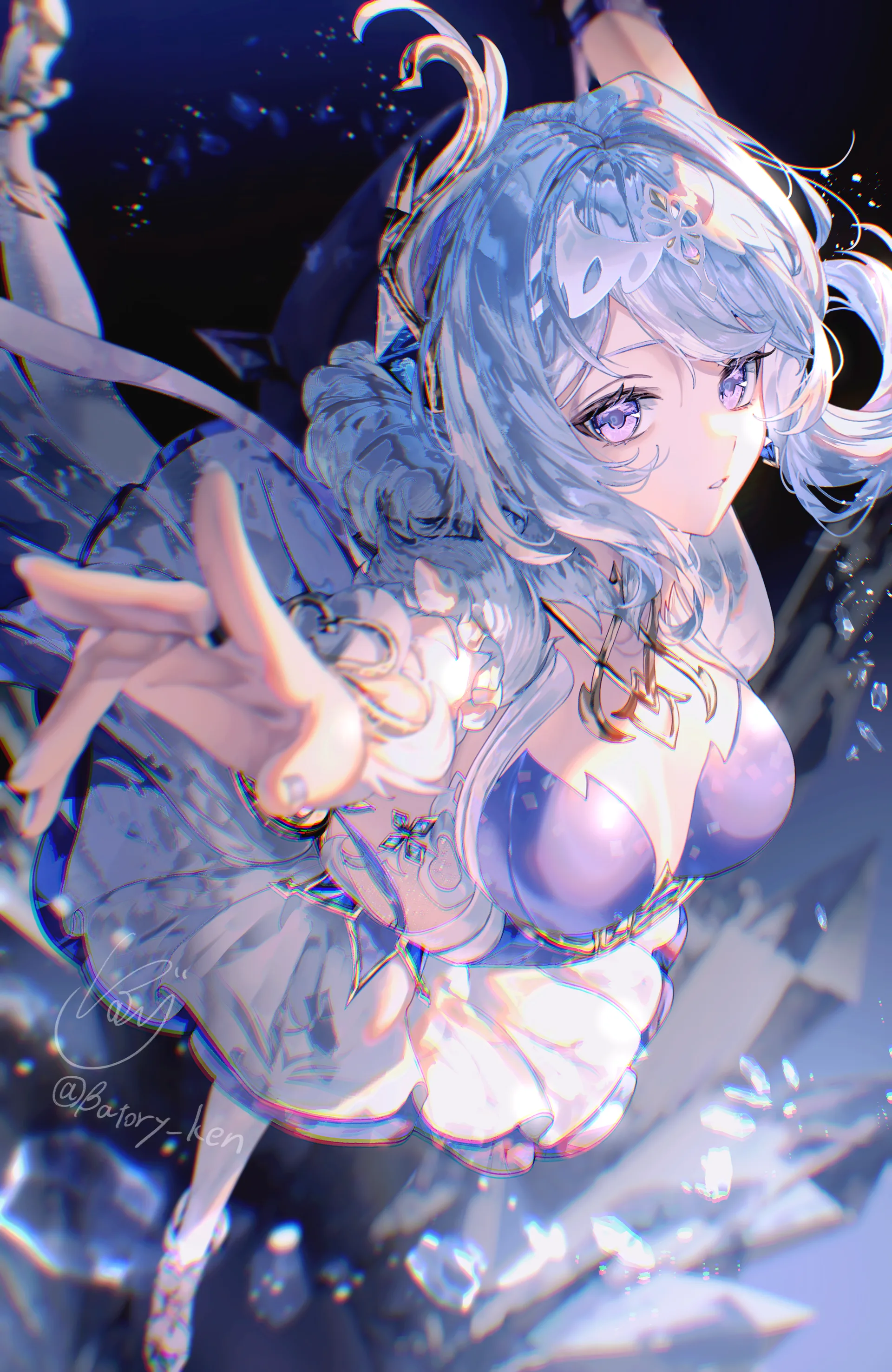 Genshin Impact · Odette (Genshin Impact) · batory_ken · high-angle