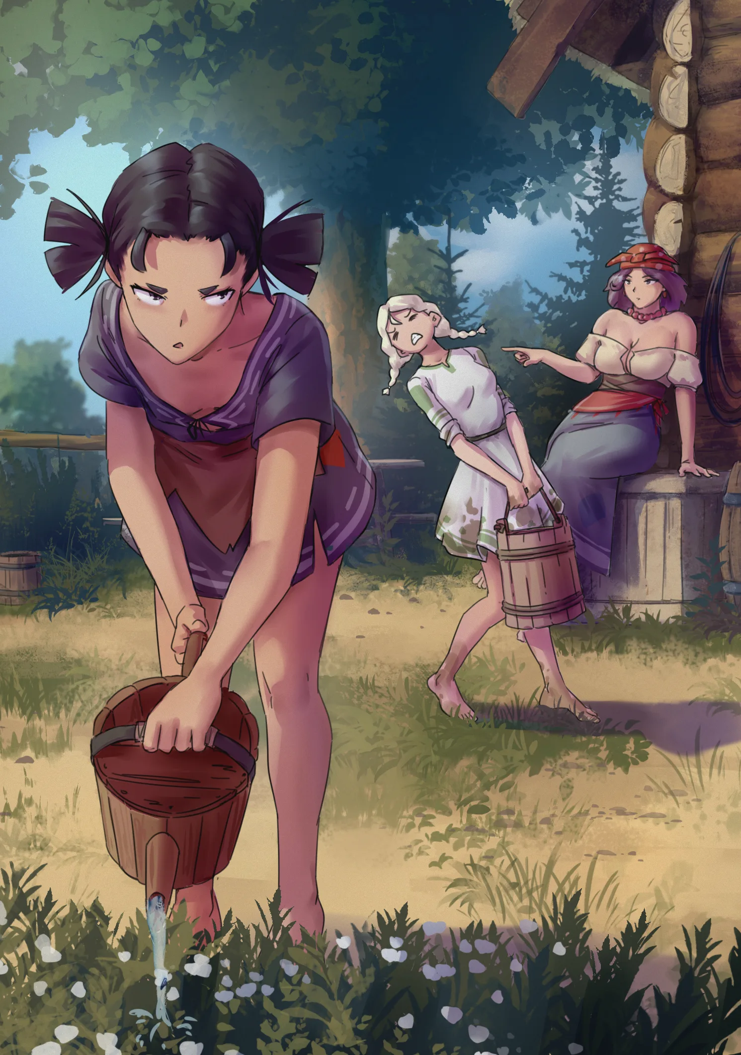 IskanderednaksI · original characters · women · plants