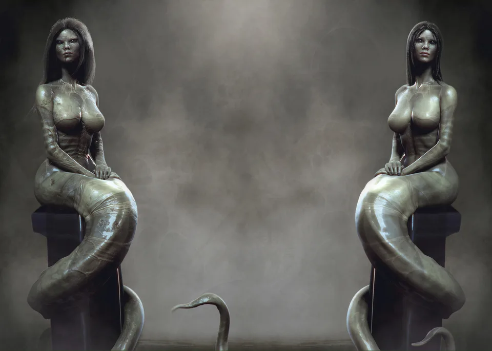 Tsvetomir Georgiev · snake · creature · fantasy art