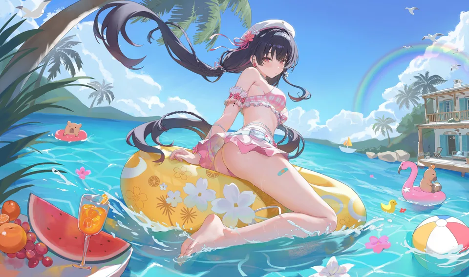 Chisa (Wuthering Waves) · video game girls · berets · Wuthering Waves