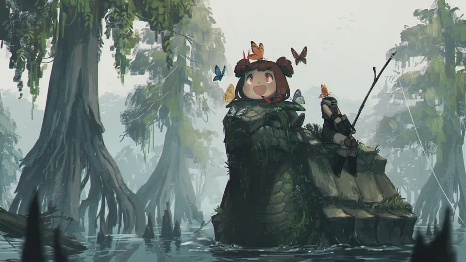 Porforever · original characters · fantasy art · plants