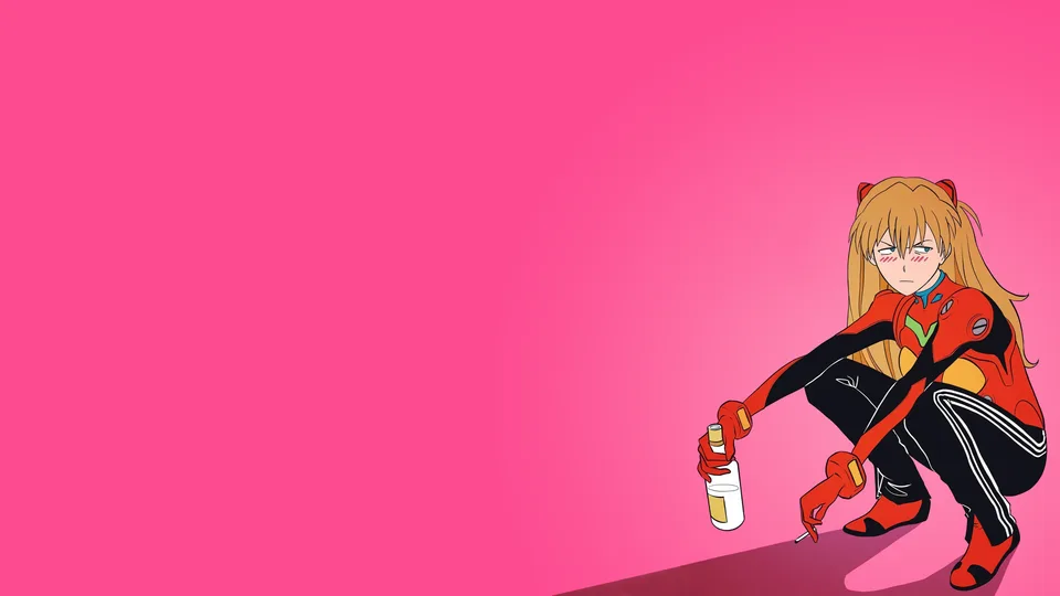 Neon Genesis Evangelion · Asuka Langley Soryu · anime girls · minimalism
