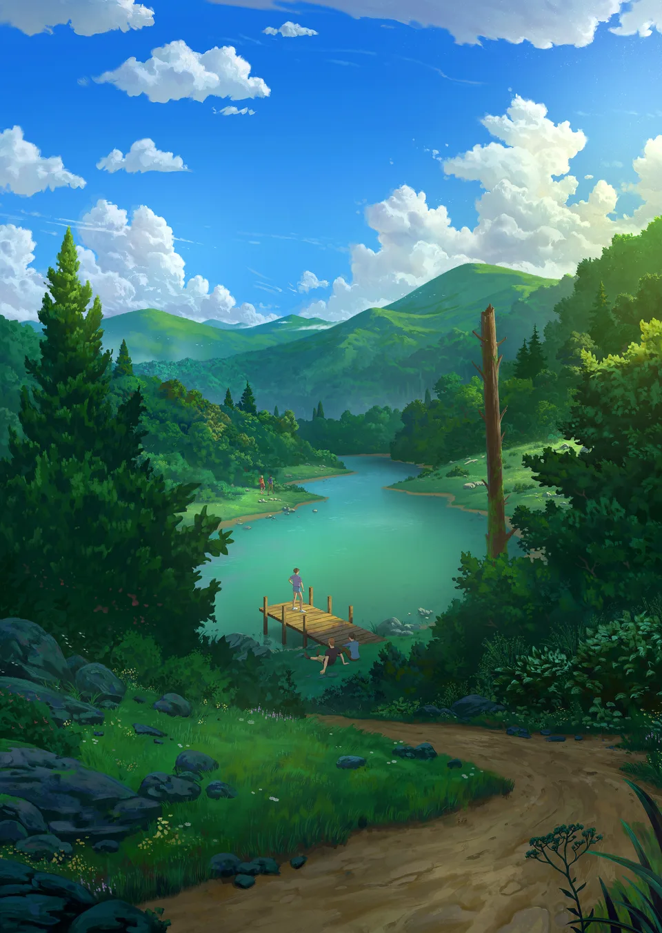 Adrien Gonzalez · ArtStation · sky · clouds