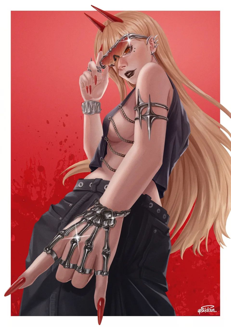 anime · anime girls · Power (Chainsaw Man) · women