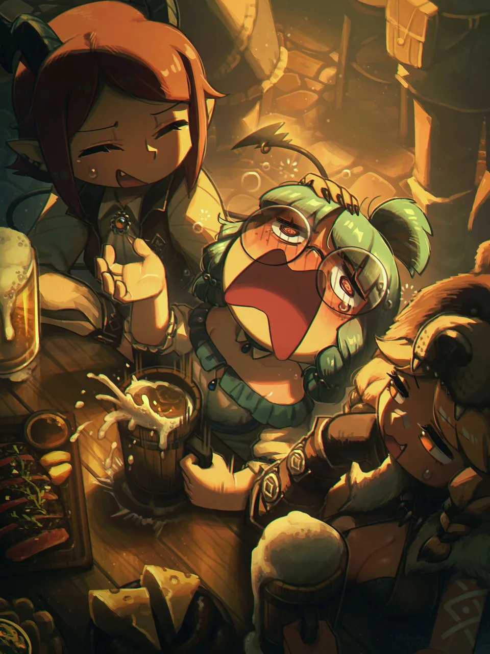 Porforever · fantasy art · original characters · digital art