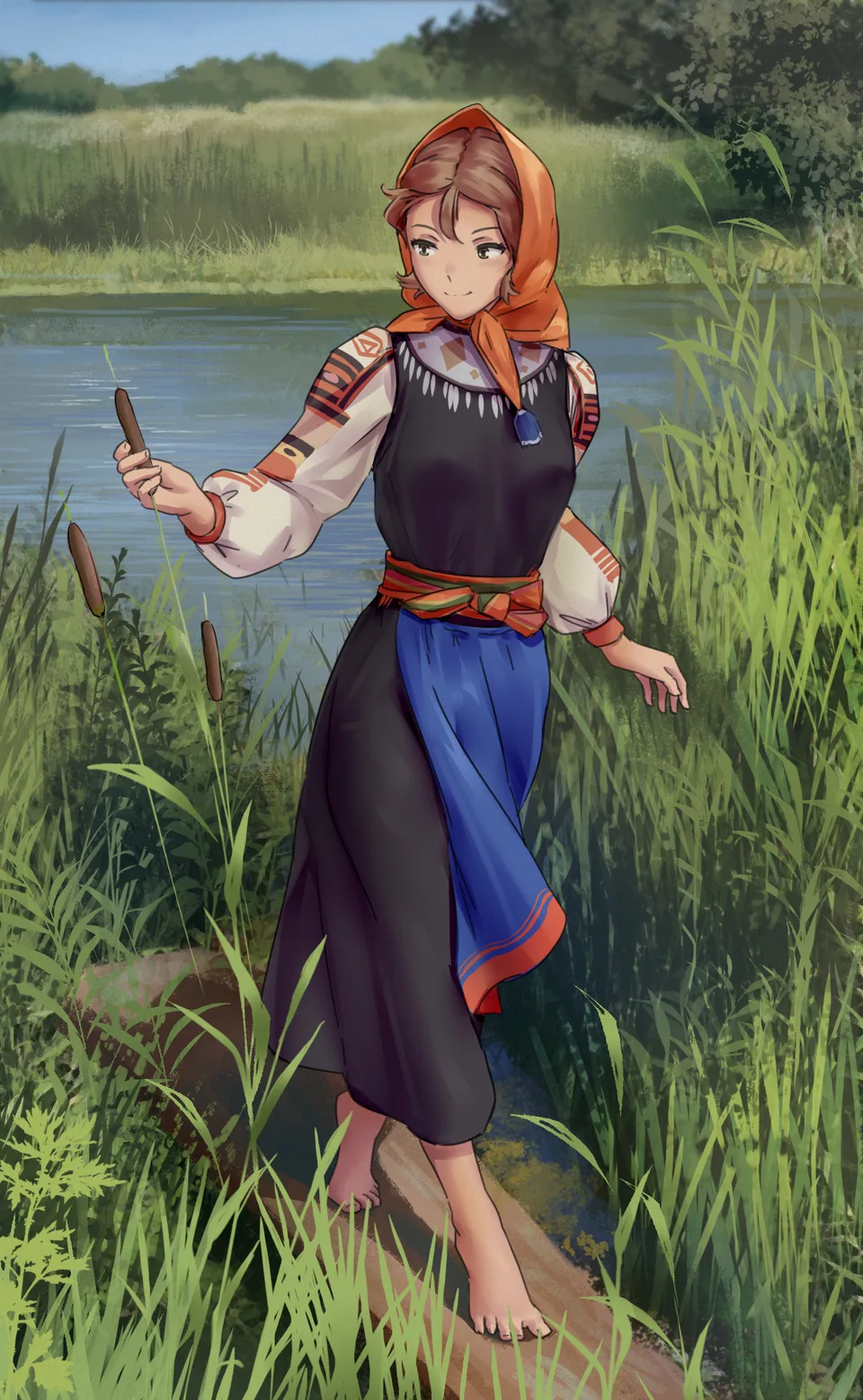 IskanderednaksI · original characters · women · plants