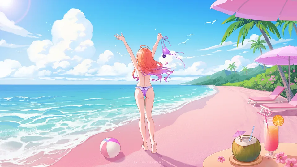 Huhv. · Pixiv · sky · clouds