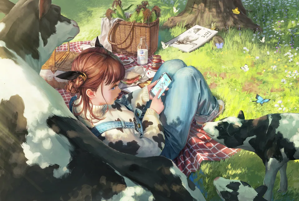 anime · Namako Mikan · original characters · short hair