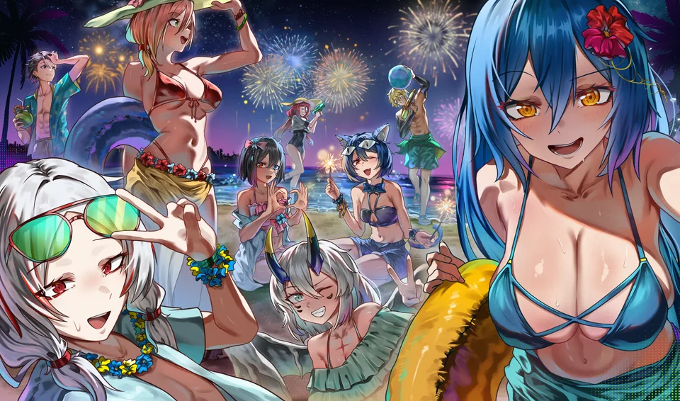 sea · beach · armpits · cleavage