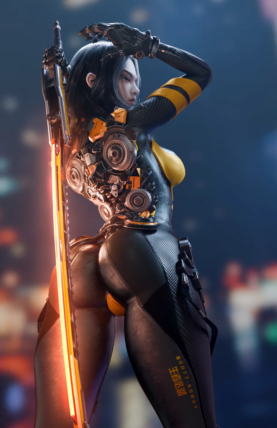 Tachy (Stellar Blade) · Stellar Blade · katana · glowing